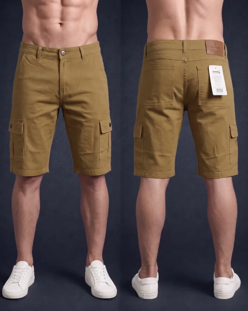 Bermuda gabardina strech cargo