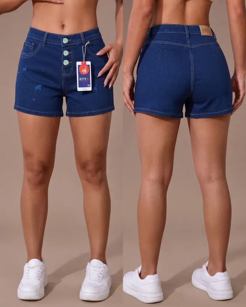 Short strech mototool de 3 botones levanta cola