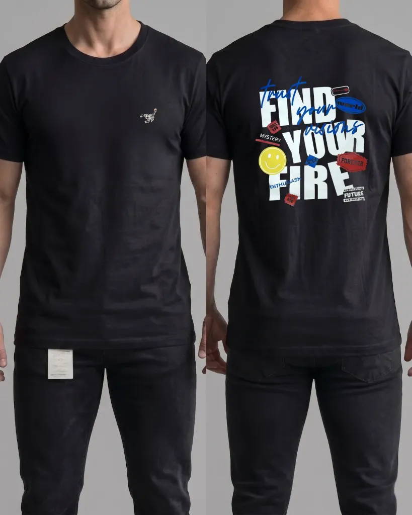 Camiseta estampada (Find your fire)