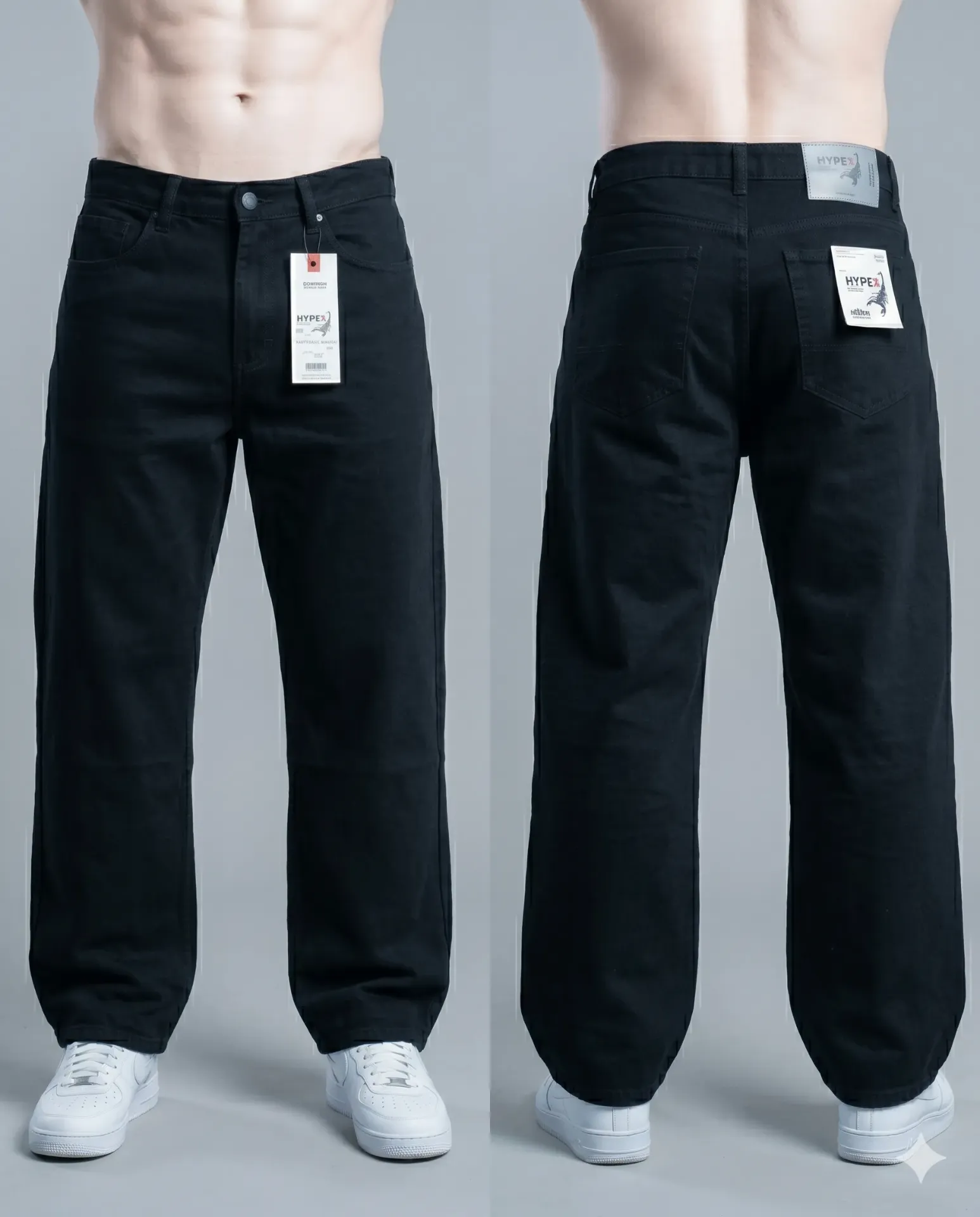[HJ-000726-32-NEGRO] Baggy Rigido (32, Negro)