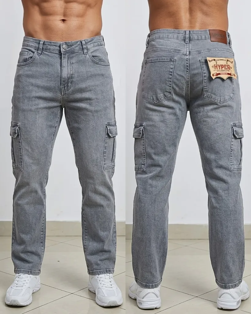 [HJ-000744-30-GRIS-OSCURO] Cargo Recto Strech (30)
