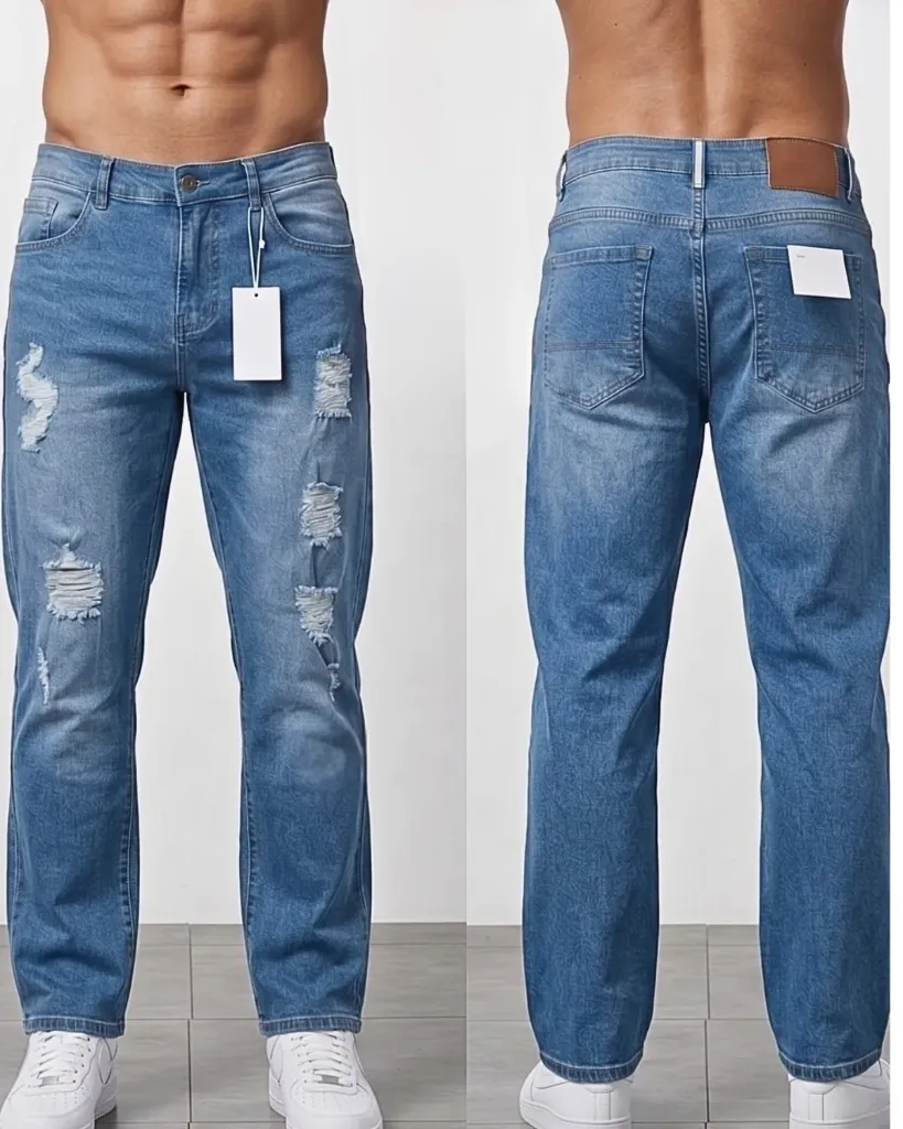 [HJ-000760-30-AZUL-CLARO] Recto Strech Rasgado (30)