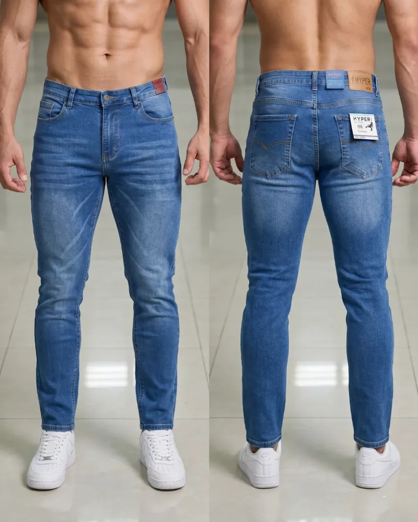 [HJ-000775-30-AZUL-MEDIO] Semitubo Strech. (30)