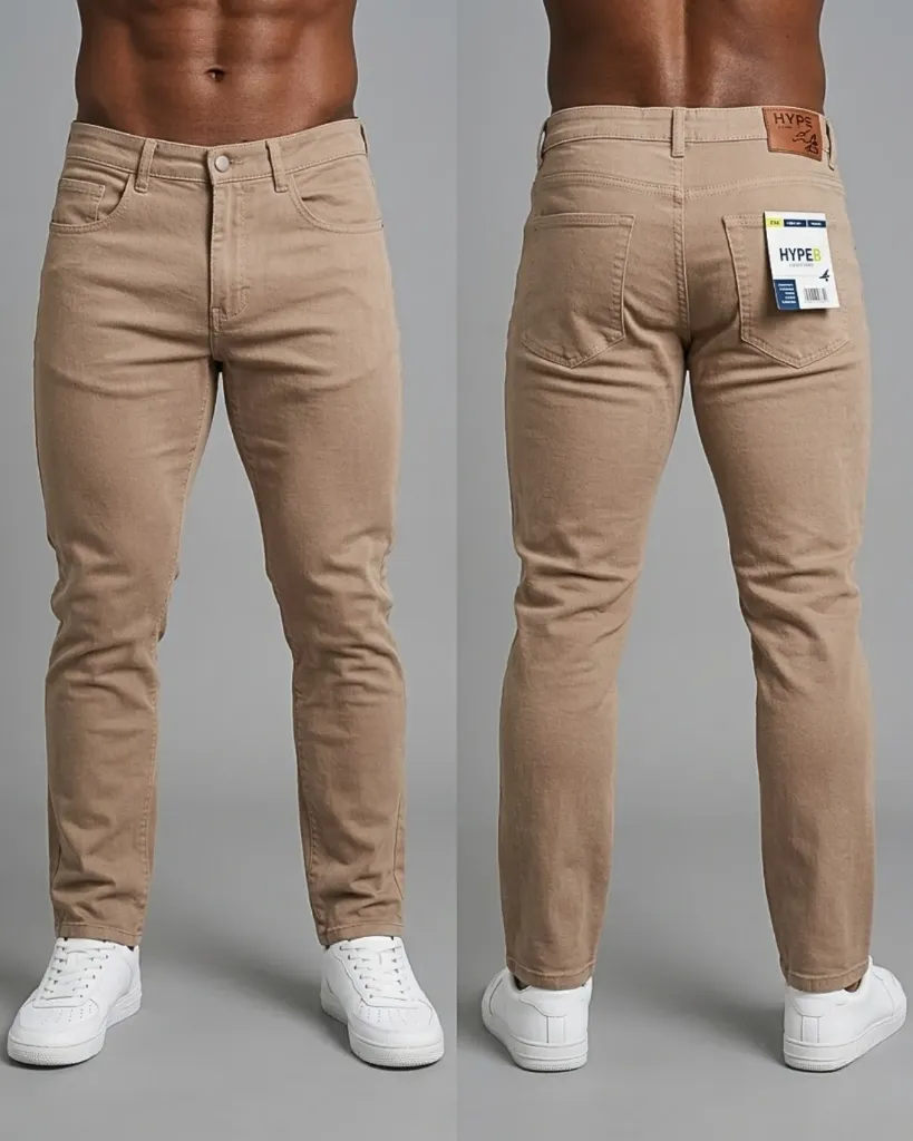[HJ-000806-30-BEIGE-OSCURO] Recto strech (30)