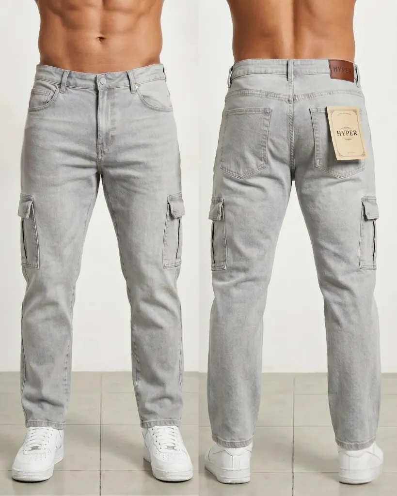 [HJ-000937-30-GRIS-CLARO] Cargo Recto Strech (30)