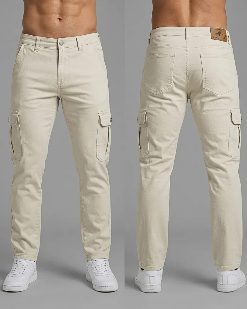 [HJ-000944-32-BEIGE] Cargo Strech (32)