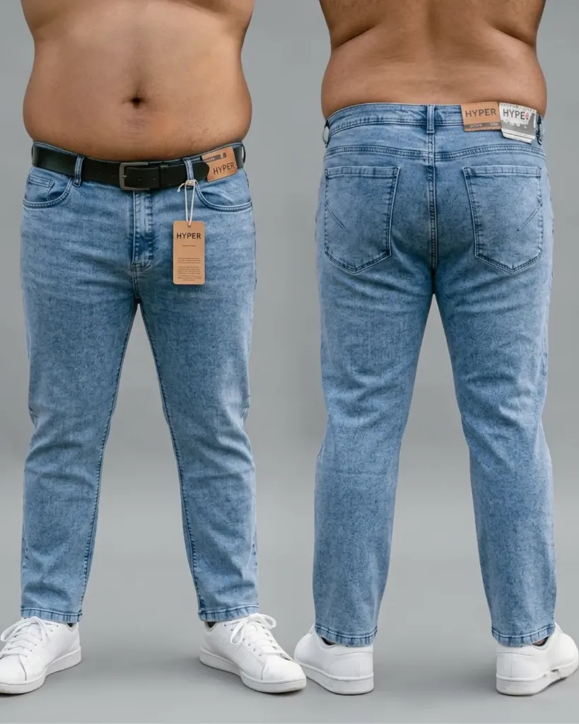 Semitubo jeans strech plus llano