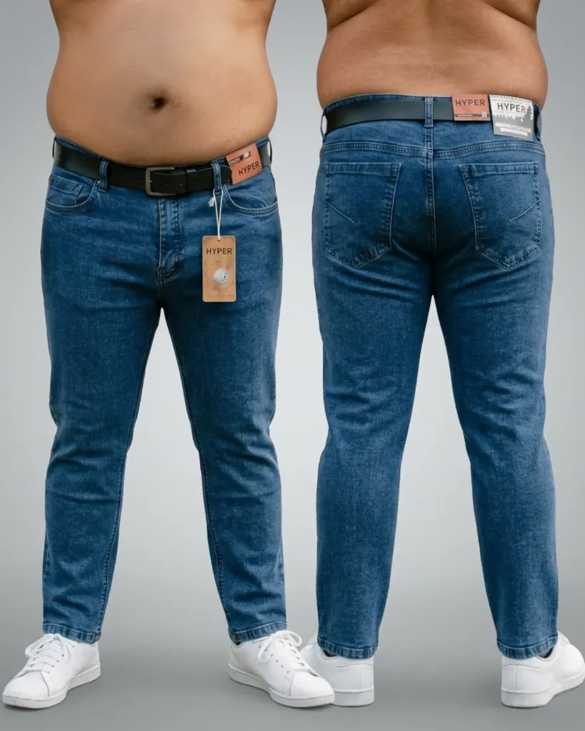 Semitubo jeans strech plus llano