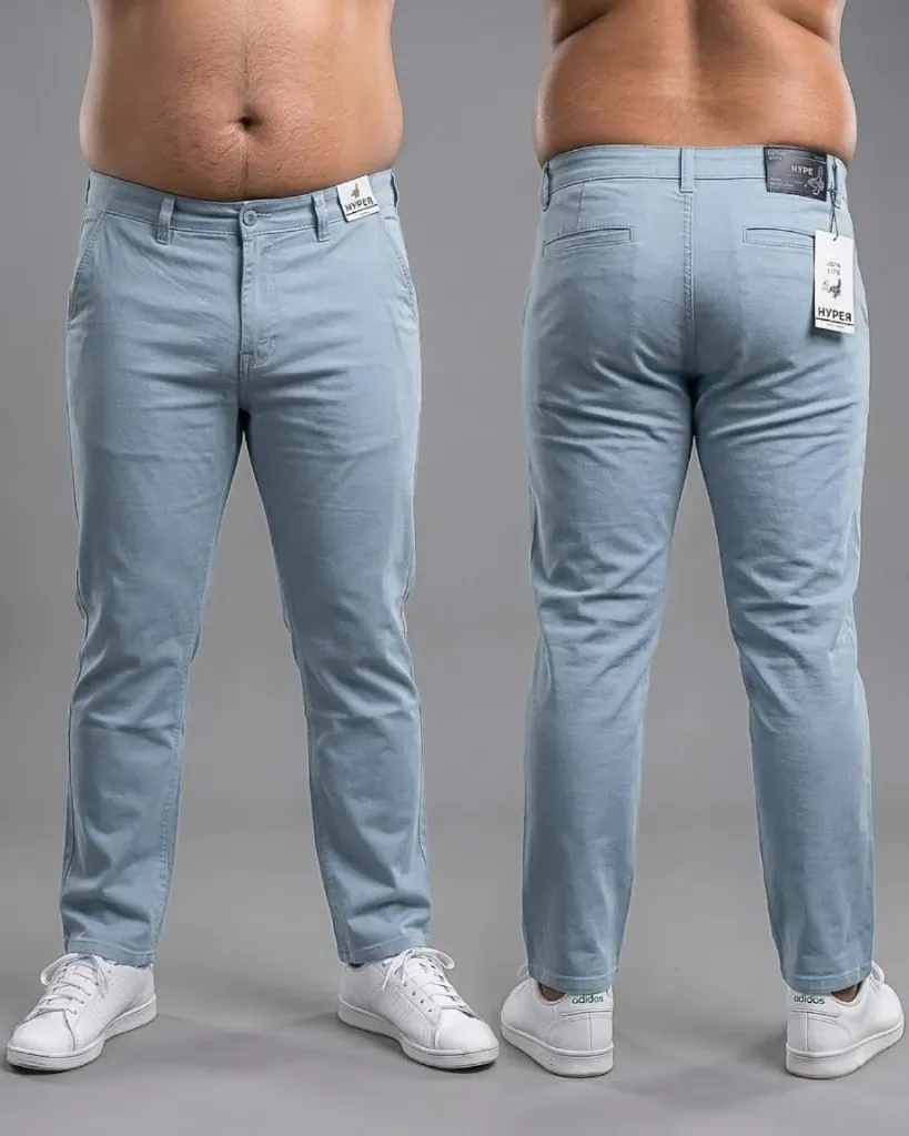[HJ-001054-40-CELESTE] Recto gabardina strech plus con bolsillos viviados (40)