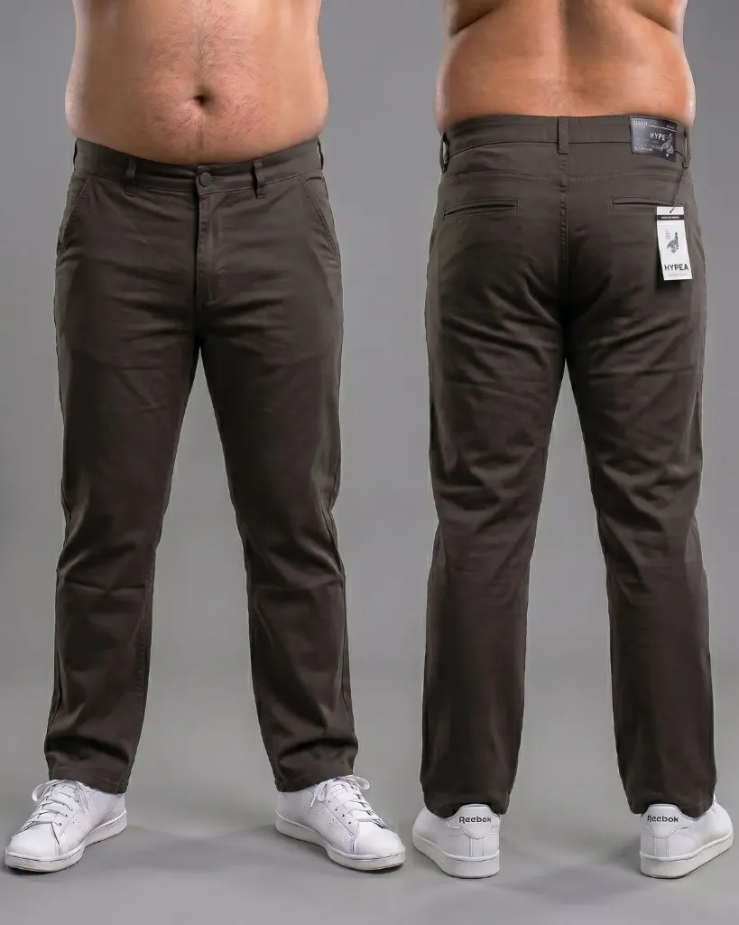 [HJ-001058-38-CAFE-OSCURO] Recto gabardina strech plus con bolsillos viviados (38)