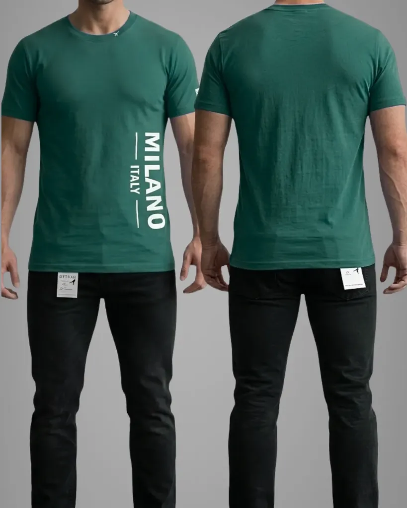 [HJ-000638-M-VERDE-CLARO] Camiseta estampada (MILANO) (M)