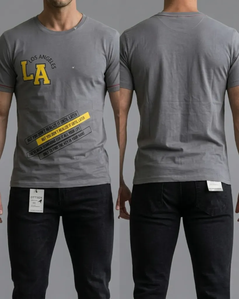 [HJ-001143-M-GRIS-OSCURO] Camiseta Economico (M)