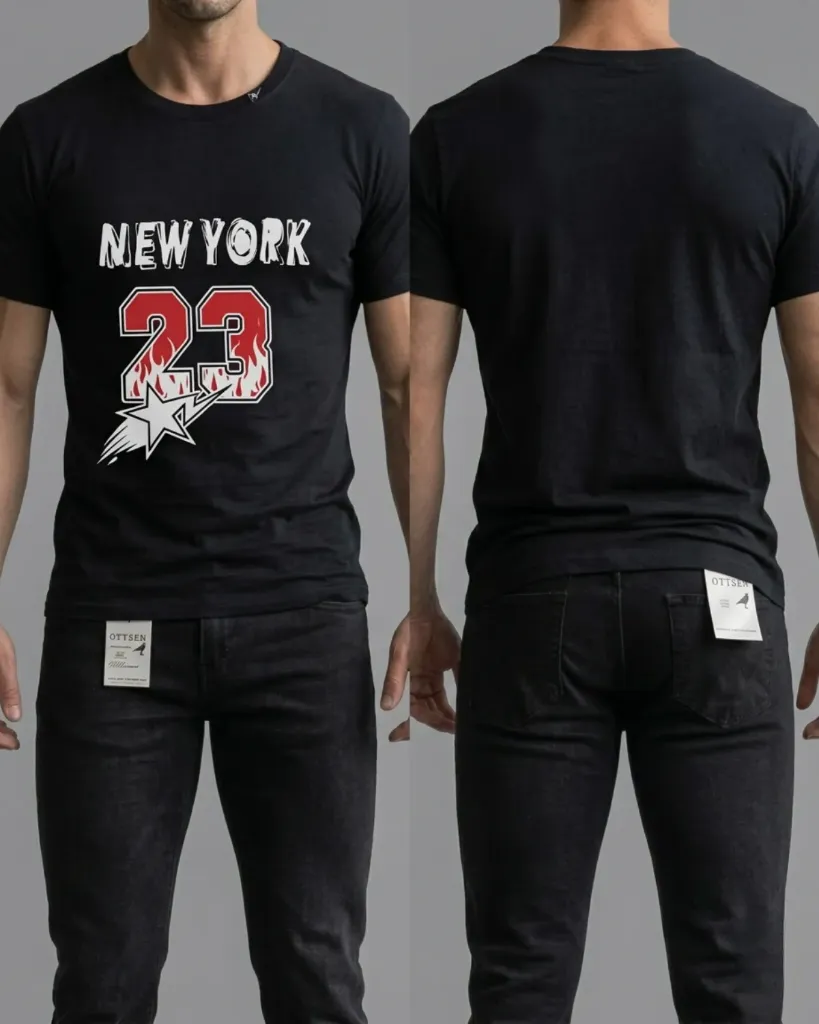 [HJ-001144-M-NEGRO] Camiseta Economico (M)