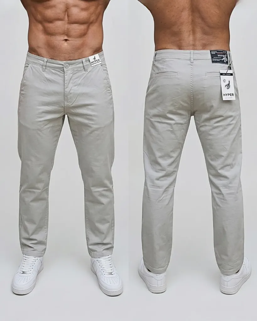 [HJ-001161-30-GRIS-CLARO] Recto gabardina strech con bolsillos viviados (30)