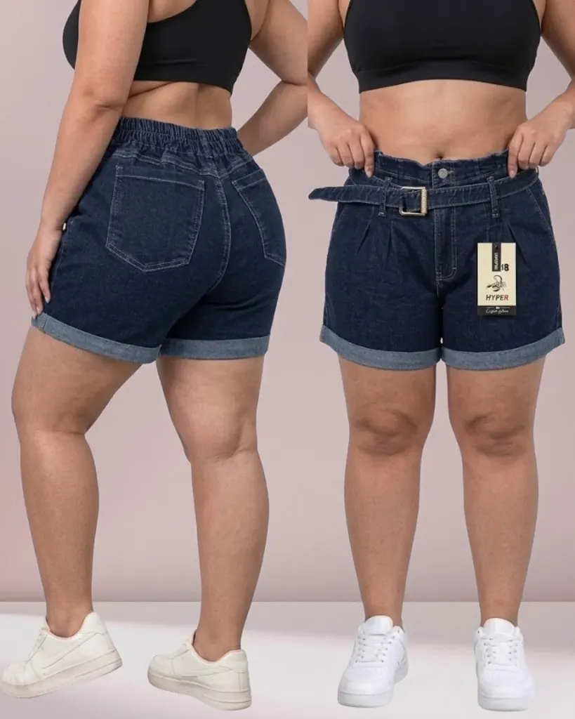 Short strech con cinturon