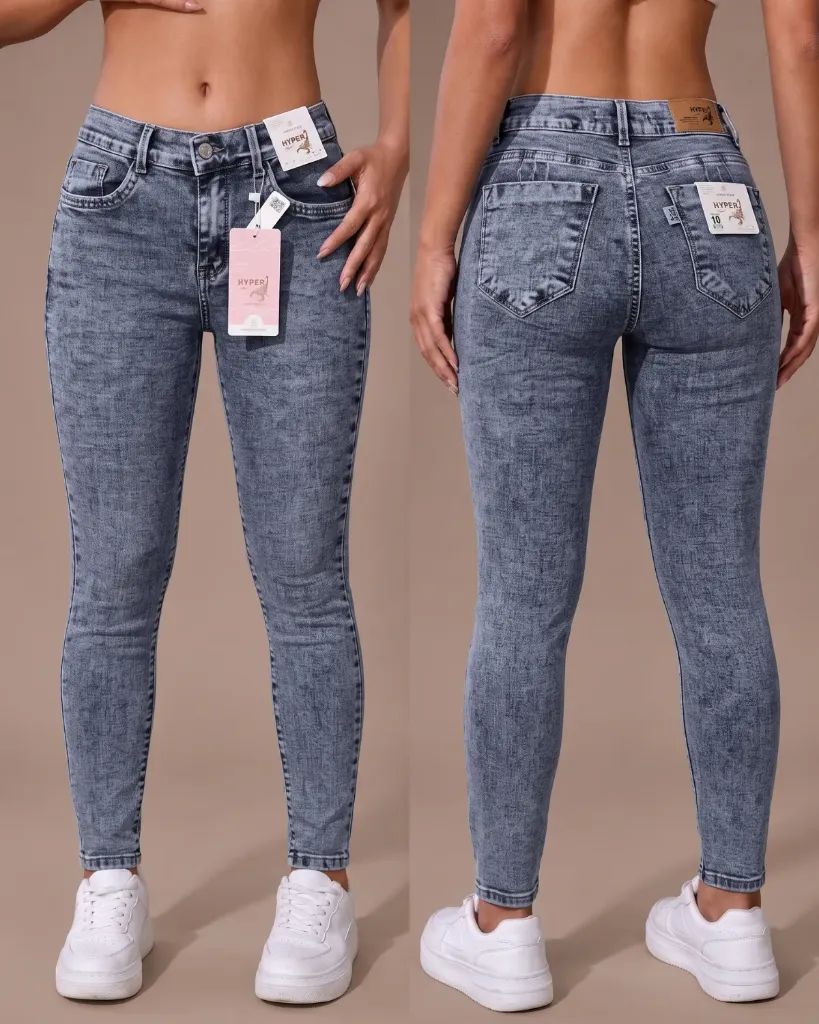 [HJ-001267-16-AZUL-CLARO] Tubo jeans stone strech llano y efecto corazón (16)