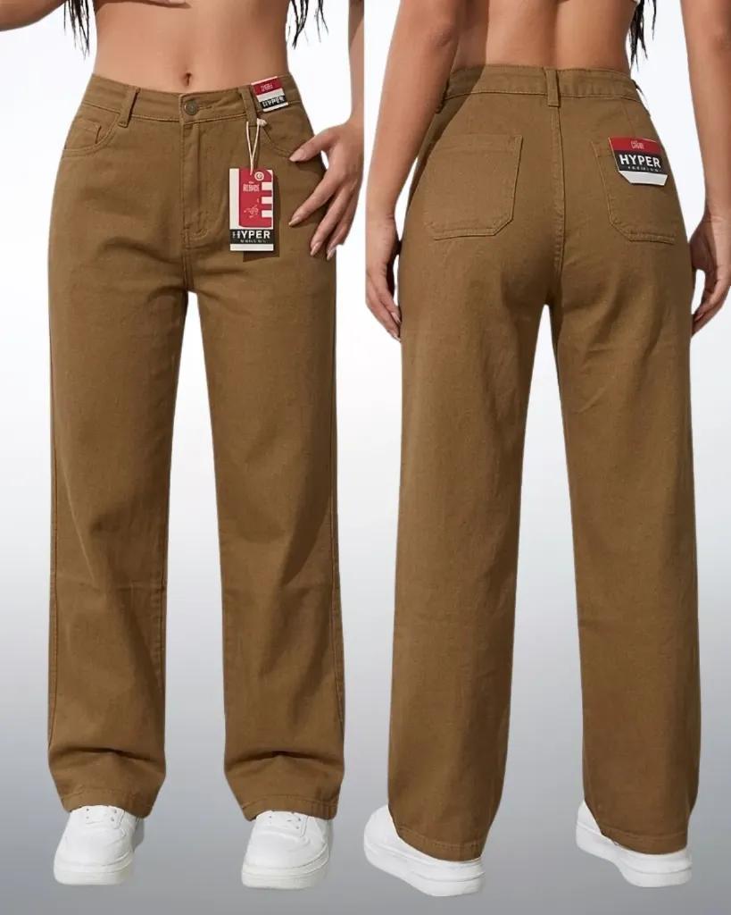 [HJ-001294-10-MOSTAZA-1] Wide leg gabardina strech (10)